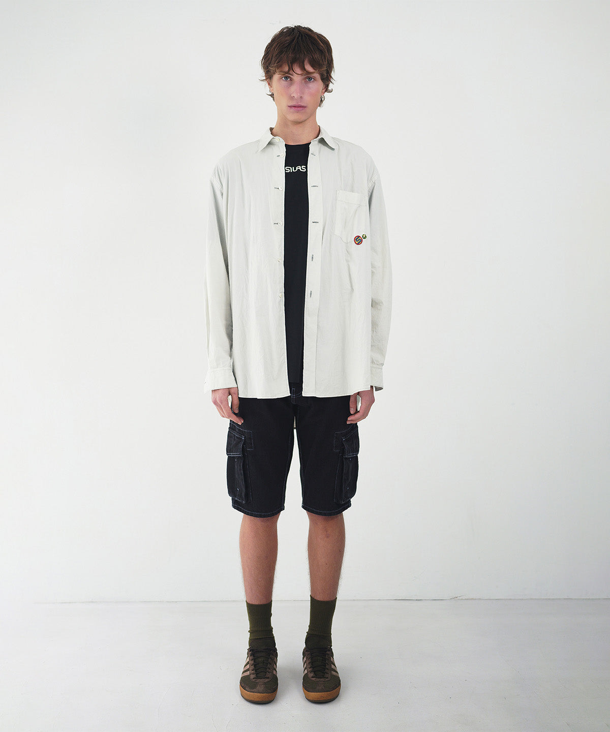 Overdyed poplin shirt