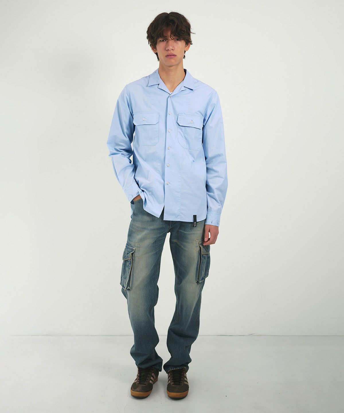 Dry cotton safari shirt