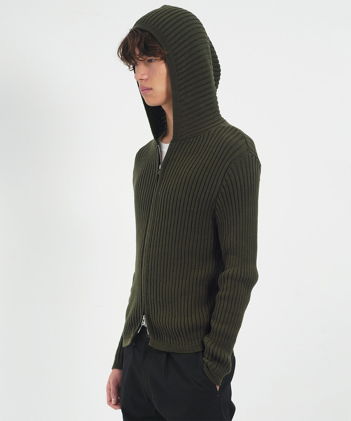 Knit hoodie
