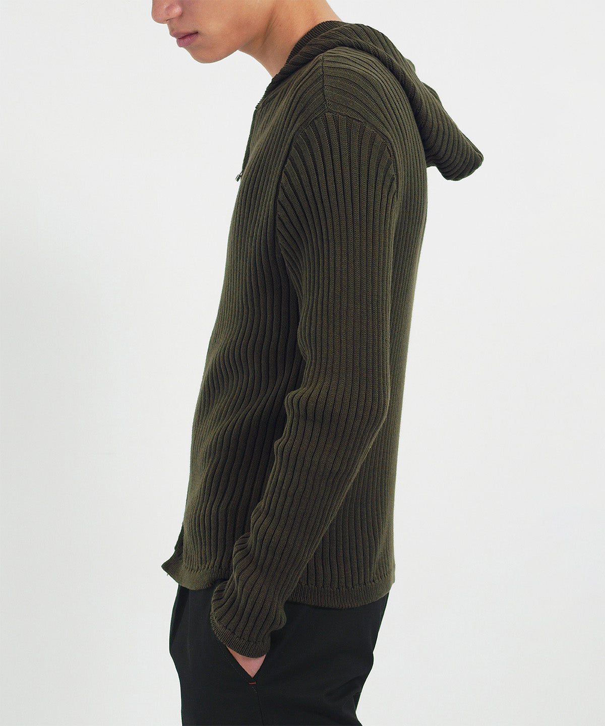 Knit hoodie