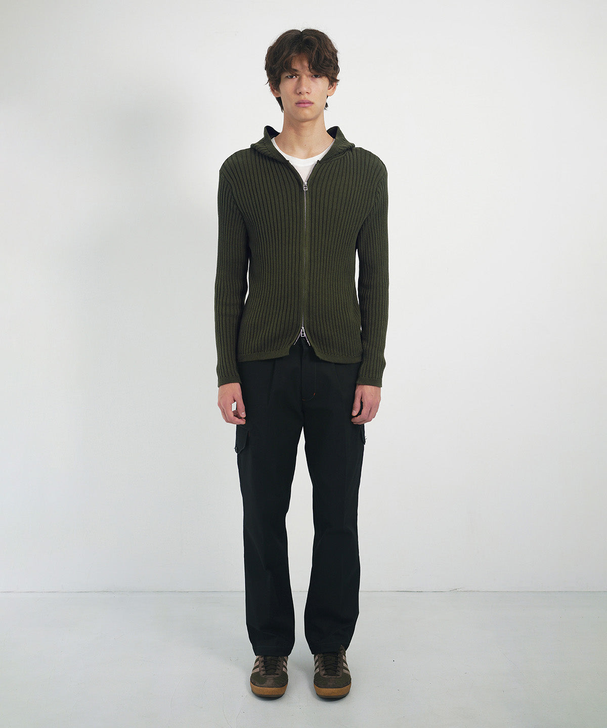 Knit hoodie