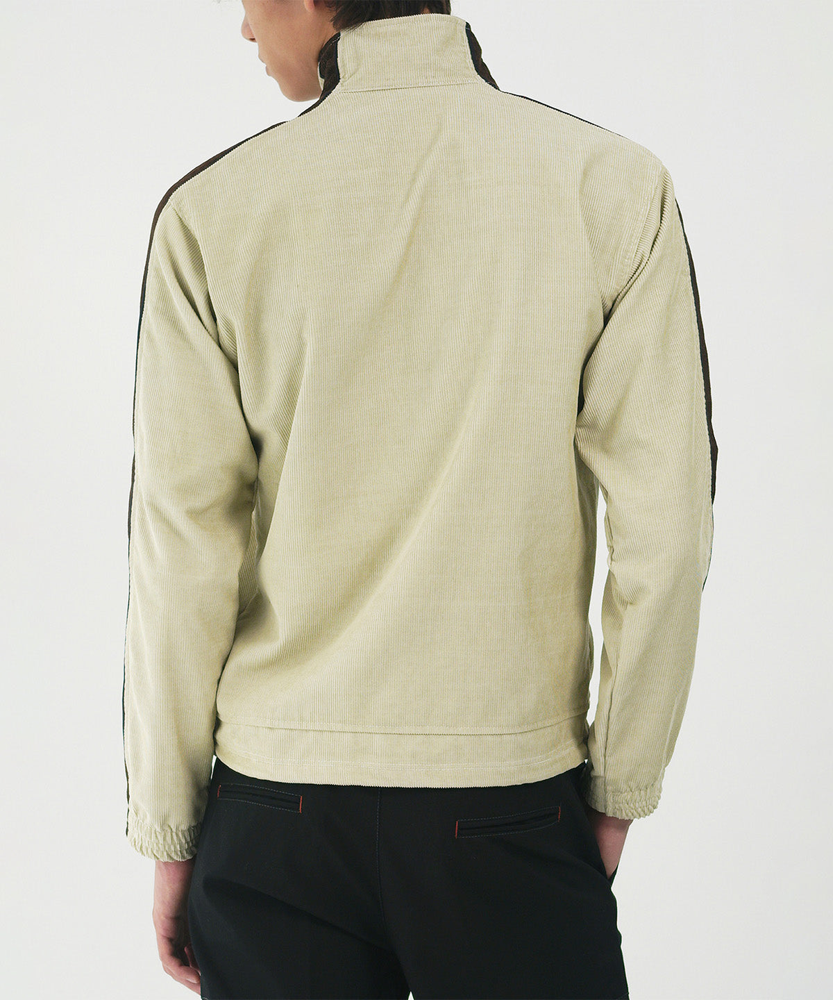 Washed corduroy track jacket