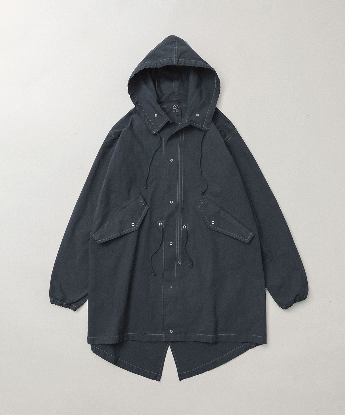 Overdyed cotton parka