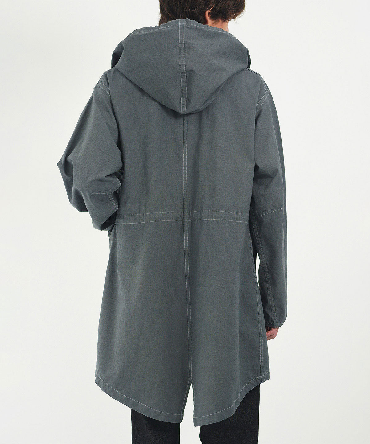 Overdyed cotton parka
