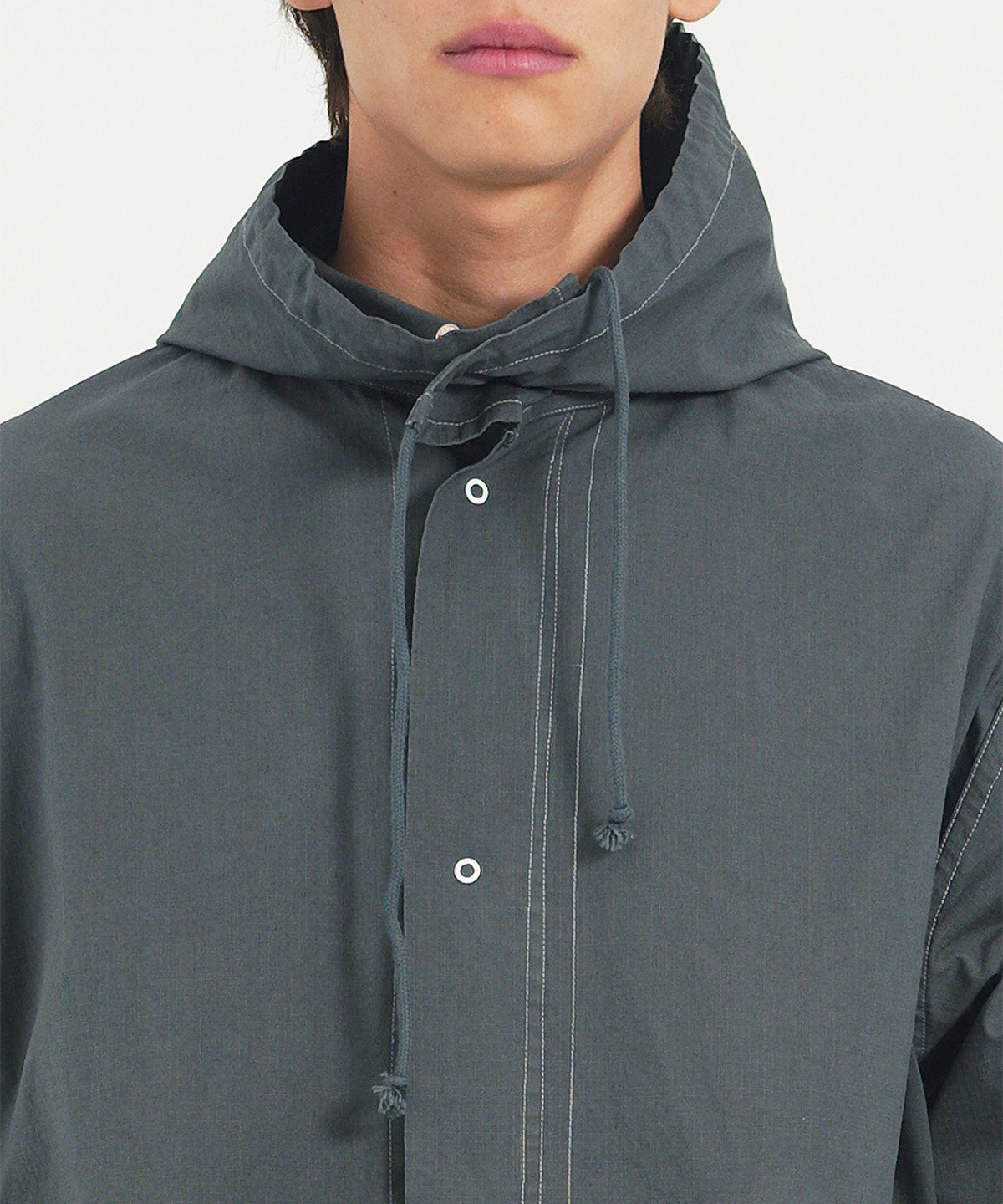 Overdyed cotton parka