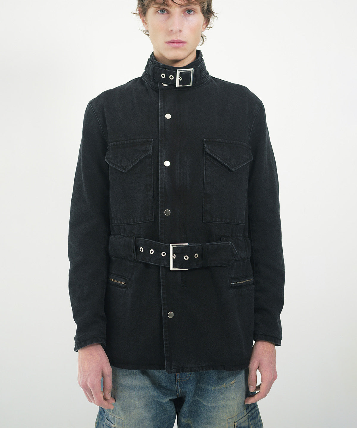 Washed cotton drill M65 jacket