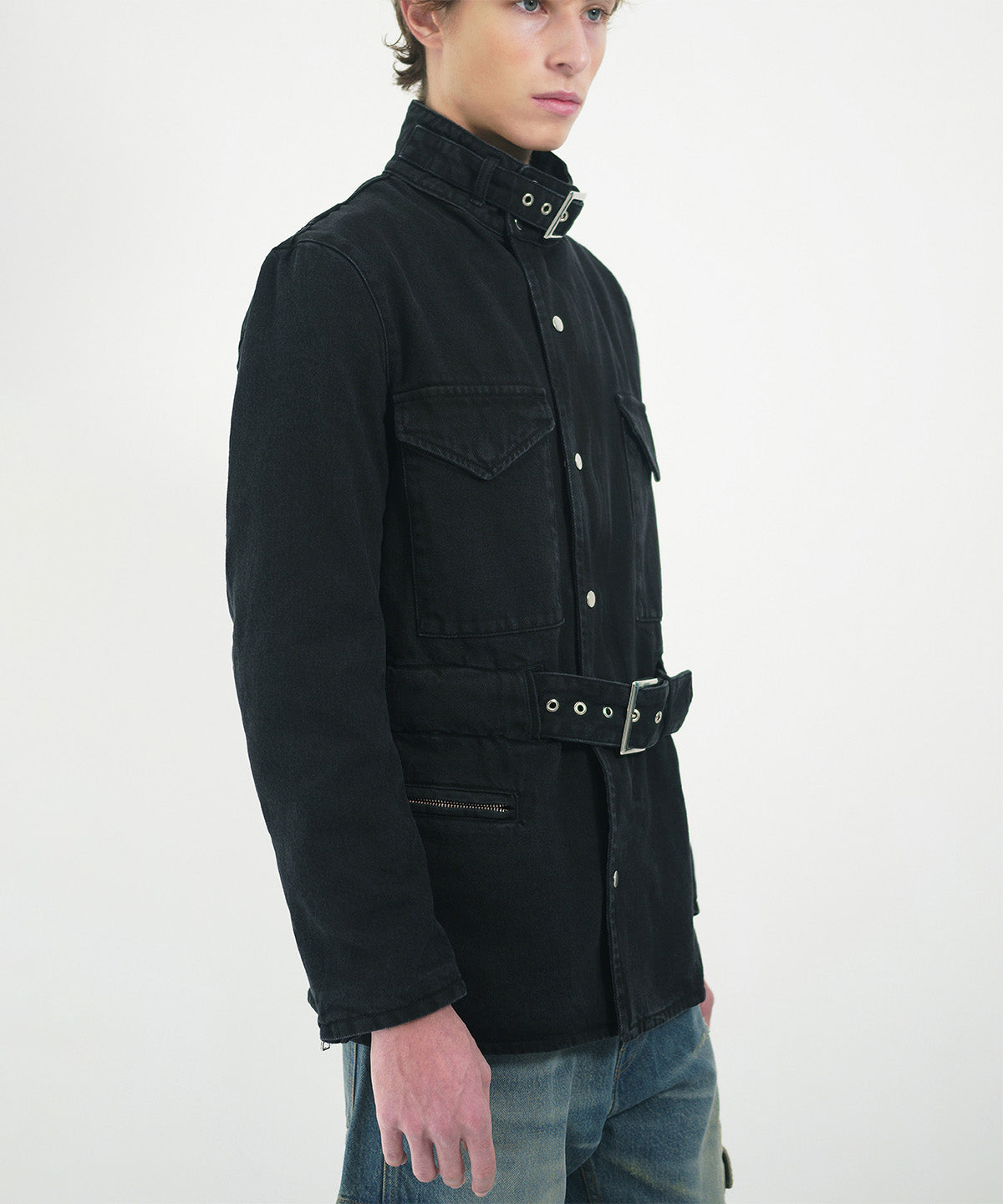 Washed cotton drill M65 jacket