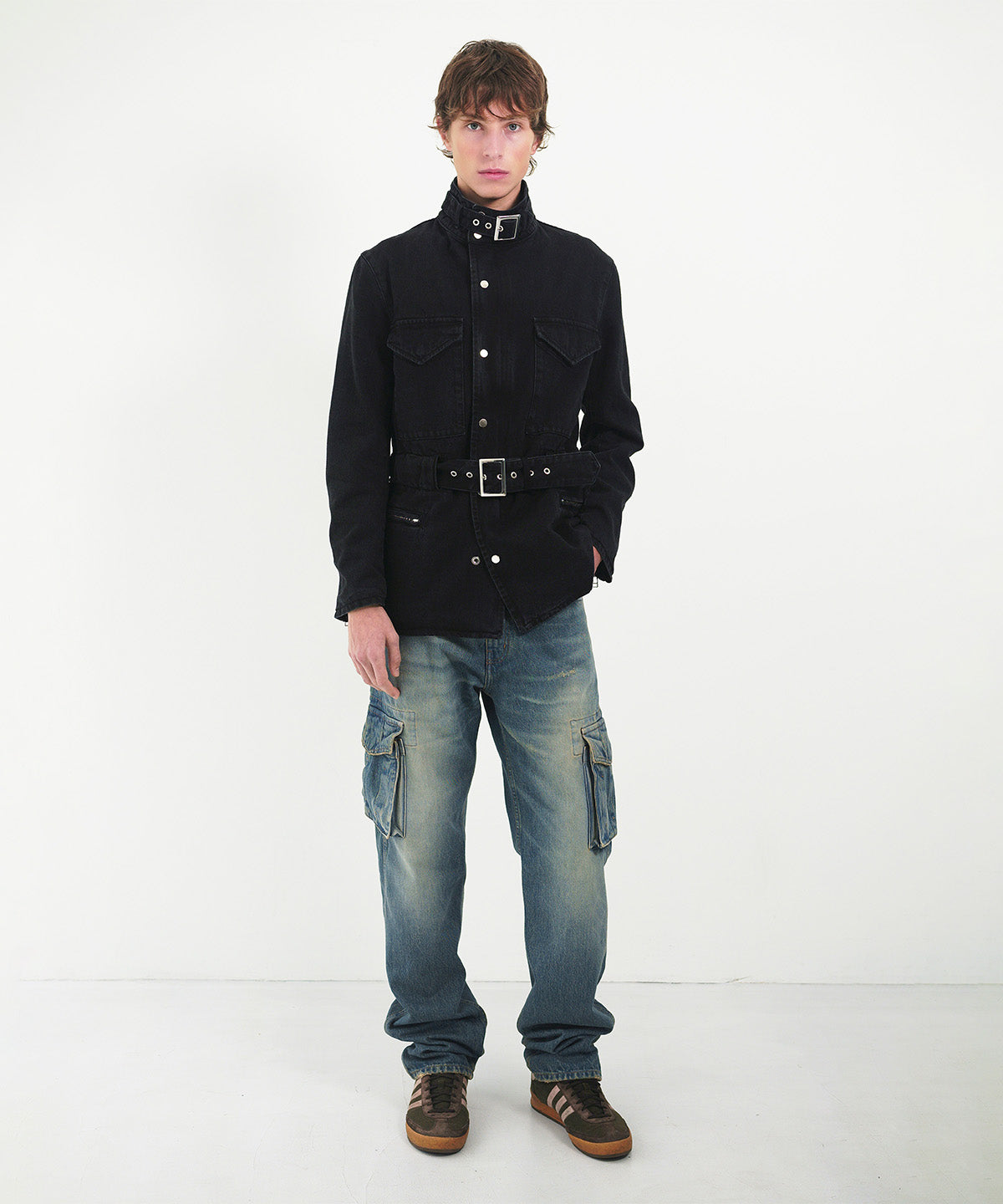 Washed cotton drill M65 jacket
